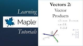 Learning Maple: Vectors 2 - Vector Products