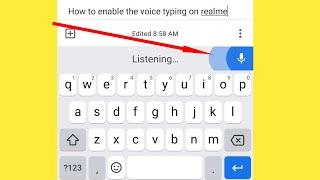 how to enable the voice typing on Realme narzo 20 me voice typing kaise enable kare problem solved