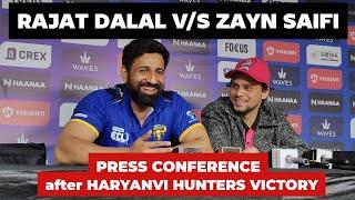 RAJAT DALAL & ZAYN SAIFI Funny Conversation  after HARYANVI HUNTERS Victory  || ECL Season 2