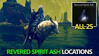 Elden Ring Erdtree - All 25 Revered Spirit Ash Locations for Spirit Ash Blessing +10 (Max Level)