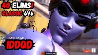 POTG! 6V6 CLASSIC OVERWATCH! IDDQD WIDOWMAKER GAMEPLAY SEASON 13