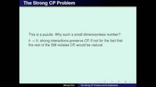 The Strong CP Problem - Michael Dine