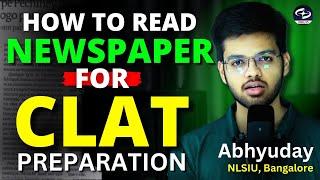 How to Read Newspaper for CLAT | Best newspaper for clat | Abhyuday Pandey | NLSIU, Bangalore