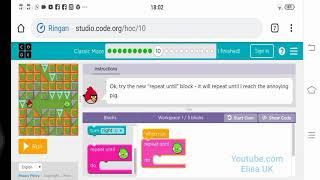 Game Coding Angry Birds || Hour Of Code || Classic Maze Game