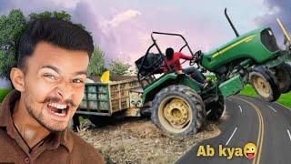 John deere || Bahut hi bura fas gaya tractor || tractor vlog