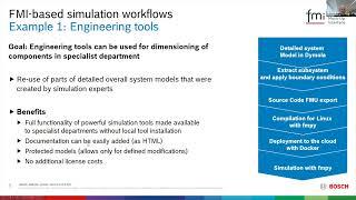 FMI-based simulation workflows based on open source and commercial tools