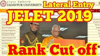 JELET CUT OFF RANK IN JADAVPUR UNIVERSITY /LATERAL  ENTRY SEATS AVAILABILITY IN JADAVPUR UNIVERSITY