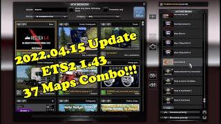 【2022.04.15 Update 3 Maps】 37 Maps ETS2 1 43 Huge Map Combo | Setup Guide | with ProMods EAA RusMap