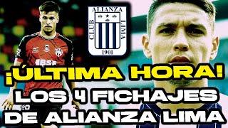 ¡ÚLTIMA HORA! Llegaron los 4 refuerzos de Alianza Lima 2025