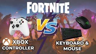 FORTNITE with CONTROLLER VS KEYBOARD & MOUSE