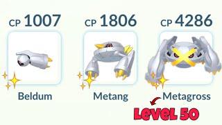 Shiny (Beldum, Metang, Metagross) Family Only Challenge in Pokemon GO.