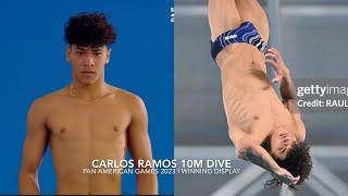 10 Meters Platform DIVES of CARLOS DANIEL RAMOS of Cuba I Pan American Games Santiago 2023