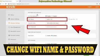 How to Change WiFi Name and Password in Tenda WiFi Router