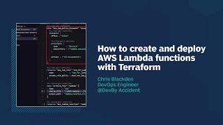 How to create and deploy AWS Lambda functions with Terraform