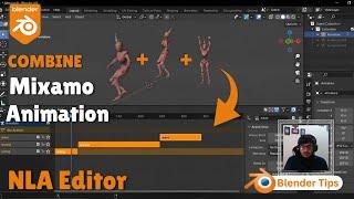 Combine Mixamo Animations in Blender | Perfect Transitions & Position Fix | Blender Tips