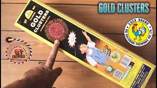 GOLD CLUSTERS from Cock Brand #cockbrand #fireworks #crackers #skyshot