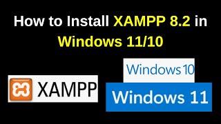 How to Install and configure xampp 8.2Server on Windows 11 in 6 minutes| xampp 8.2 installation 2024