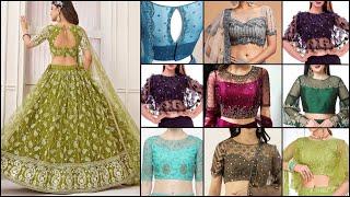 Latest Net Lehenga Blouse Designs 2024 | Lehenga Net Blouse Design Images |Net Lehenga Blouse Design