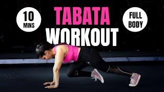 10 Mins Full Body Tabata | HIIT Workout for FAT BURNNo Equipment!