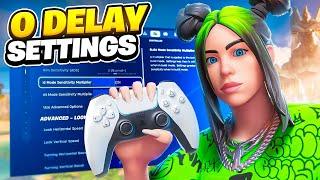 NEW Console 0 DELAY Controller SETTINGS + Sensitivity in Fortnite Chapter 5