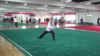 Taijijian performer Zhu Ruiting Wudang Wushu Academy