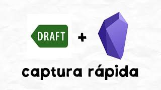 Drafting App é a melhor alternativa de captura rápida para Obsidian