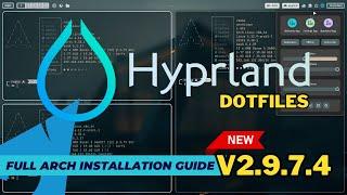 Install ARCH Linux with HYPRLAND profile plus the ML4W Dotfiles 2.9.7.4. THE full installation guide