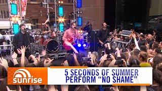 5SOS - No Shame (Live on Sunrise 2020) | 7NEWS Australia