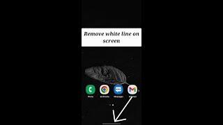 Get rid of white line at bottom of phone screen