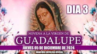 Novena a la Virgen de Guadalupe  Día 3//Hoy JUEVES 05 DE DICIEMBRE DE 2024EL SANTO ROSARIO DE HOY