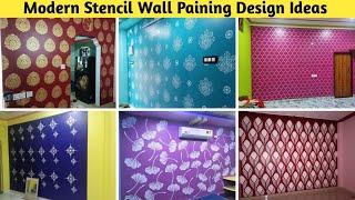 Latest Stencil Wall Paining Design ideas 2025 || Wall Stencil || Stencil Wall Painting || Stencils