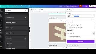 Downloading Single Or Select Pages In Canva