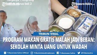 Viral Video Pungutan Program Makan Gratis, Wali Murid: Harus Bayar Wadah Rp 60 Ribu