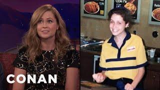 Jenna Fischer Broke The Glass Ceiling At Long John Silver's | CONAN on TBS