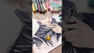 drawing inumaki toge! ️ part 2 #jjk #shorts #anime #art #manga