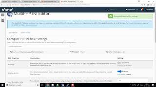 cPanel   Howto Create Your Own php ini File In cPanel