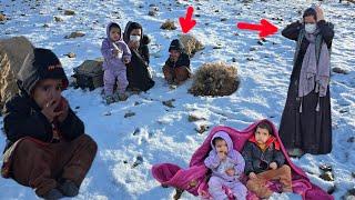 A house in the heart of the mountains; Narges returned to her destroyed hut