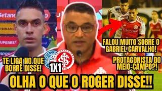 EITA! ️ OLHA O QUE O ROGER DISSE NA COLETIVA! BORRÉ MARCOU E FALOU PÓS-JOGO, + | BAHIA 1X1 INTER