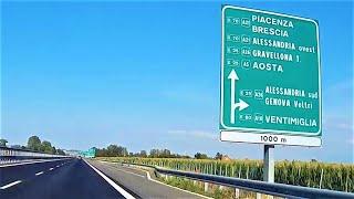 Autostrada A21 raccordo con la A26 Alessandria Voltri Ventimiglia #a21 #a26 #autostrada