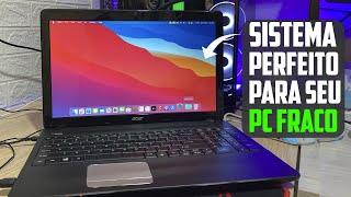 MacOS Para PC/Notebook Fraco, Versão Linux ! Distro Linux PearOS ThiccSur com Visual Incrível