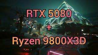 Cyberpunk 2077 | RTX 5080 + Ryzen 9800X3D | 2K Benchmark (Ray Tracing + DLSS4)