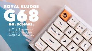 Royal Kludge G68 | Unboxing | Typing Sounds | Gasket Mod | Maximum Thoccs