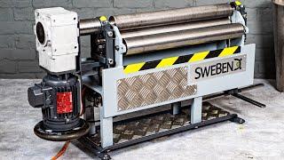 DIY Sheet Metal Bender Machine - Making  Metal Rolling Machine in home workshop