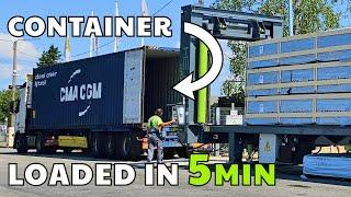 Automatic Container Truck Loading System vs Manual Loading