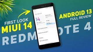 First Look MIUI 14 With Android 13 | Redmi Note 4/4X | Super Icons & Widgets | Full Detailed Review