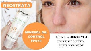 Minesol Oil Control Neostrata FPS70 resenha - PROTETOR MATTE.