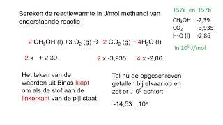 Reactiewarmte berekenen (kort)