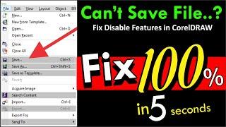 How to fix disabled features in coreldraw. Illegal software problem. how fix coreldraw error