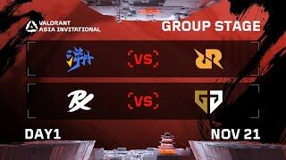 TE vs RRQ - PRX vs GEN - Group Stage - DAY 1 - VALORANT Radiant Asia Invitational