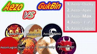 (   Aezo  VS   GukBin  )  -  Agar.io Mobile